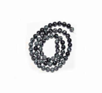 Natural Black Obsidian Beads | 10mm Round | Polished Strand for Jewelry Making
