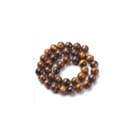 Sun Tiger Eye Beads | 10mm Round | Fiery Gleam | Origin: South Africa