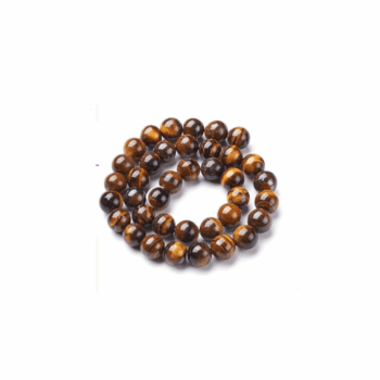 Sun Tiger Eye Beads | 10mm Round | Fiery Gleam | Origin: South Africa