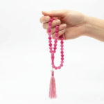 Pink Agate Rosary Beads